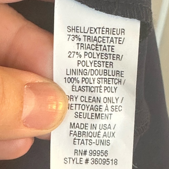 Shoshanna Navy Blue Ophelia V-Neck Stretch Crepe Bias Cut Flutter Sleeve Dress,8 - Picture 8 of 13